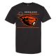 Oregon State Beavers Bold Stripe Unisex Black T-Shirt