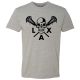 Beavs Lacrosse Skull OSU Crew Unisex Heather Grey T-Shirt