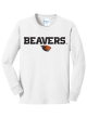 Beavers Kid's Crew White Longsleeve T-Shirt
