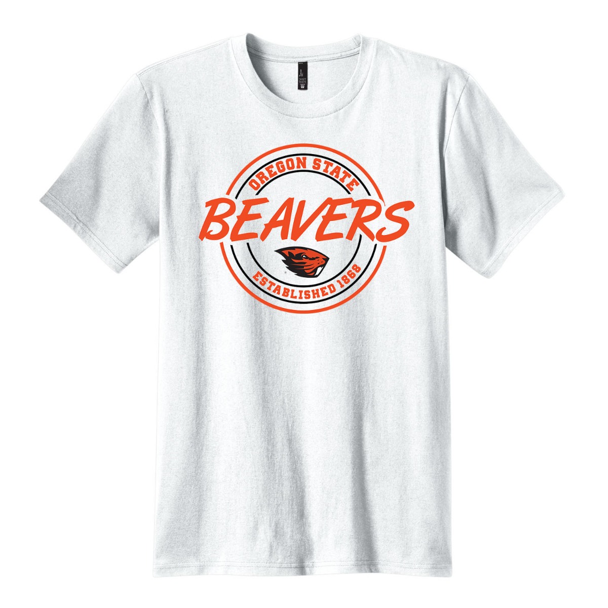 Youth White Oregon State Beavers Logo Comfort Colors T-Shirt